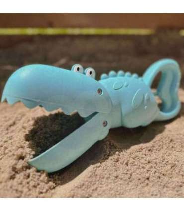WOOPIE GREEN крокодил - лопатка-сборщик для песка и воды, синяя - биоразлагаемый органический материал