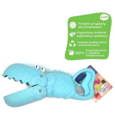 WOOPIE GREEN крокодил - лопатка-сборщик для песка и воды, синяя - биоразлагаемый органический материал