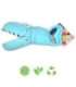 WOOPIE GREEN крокодил - лопатка-сборщик для песка и воды, синяя - биоразлагаемый органический материал