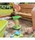 WOOPIE GREEN Набор для песка с тележкой, 13 предметов. Биоразлагаемый органический материал