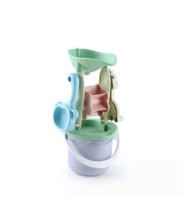 WOOPIE GREEN Набор для песка с тележкой, 13 предметов. Биоразлагаемый органический материал