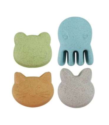 WOOPIE GREEN набор для песка в ведёрке с вращающимся колесом, 9 шт. Биодеградируемый органический материал