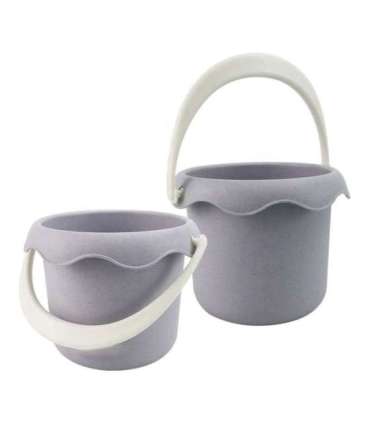 WOOPIE GREEN набор для песка в ведёрке с вращающимся колесом, 9 шт. Биодеградируемый органический материал