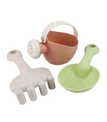 WOOPIE GREEN Набор для песка с вращающимся колесом и лейкой, 10 шт. Биодеградируемый органический материал