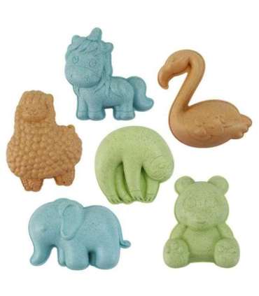 WOOPIE GREEN Набор для песка с вращающимся колесом и лейкой, 10 шт. Биодеградируемый органический материал