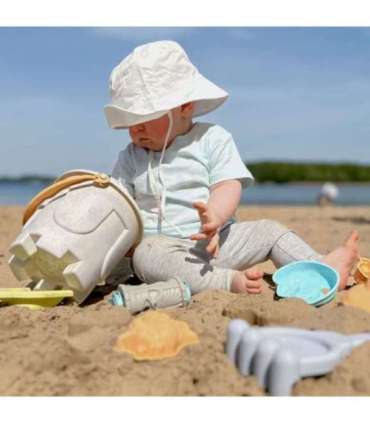 WOOPIE GREEN набор для песка с ведёрком и машинкой, 10 шт. Биоразлагаемый органический материал