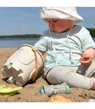 WOOPIE GREEN набор для песка с ведёрком и машинкой, 10 шт. Биоразлагаемый органический материал