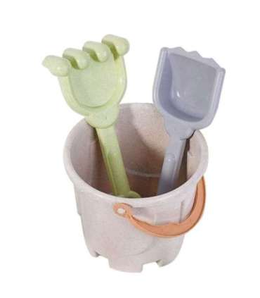 WOOPIE GREEN набор для песка с ведёрком и машинкой, 10 шт. Биоразлагаемый органический материал