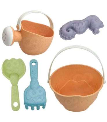 WOOPIE GREEN liivakomplekt — ämbri ja kalluri komplekt, 8 osa. Biolagunev orgaaniline materjal