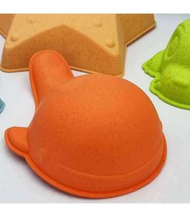 WOOPIE GREEN Набор для песка в ведёрке, 8 шт. Биоразлагаемый органический материал