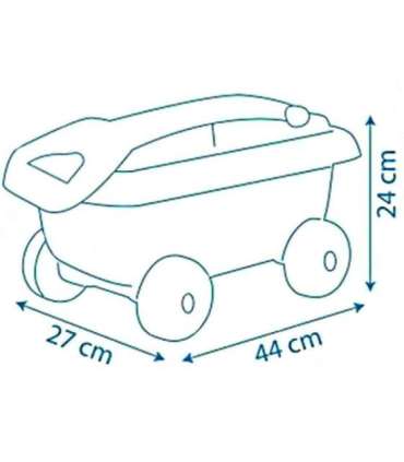 SMOBY тележка с ведёрком и аксессуарами для песка Свинка Пеппа