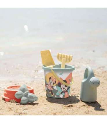 SMOBY GREEN ведёрко с аксессуарами для песка и лейкой из биопластика