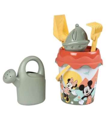 SMOBY GREEN ведёрко с аксессуарами для песка и лейкой из биопластика