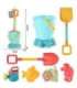 WOOPIE Набор для песка - ведерко, формочки, лопатки, лейка, 7 предметов.