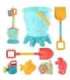 WOOPIE Набор для песка - ведерко, формочки, лопатки, лейка, 7 предметов.