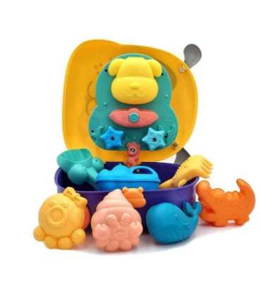 WOOPIE набор для песка 3 в 1: чемодан, собачка + водная игрушка - 3 шт.