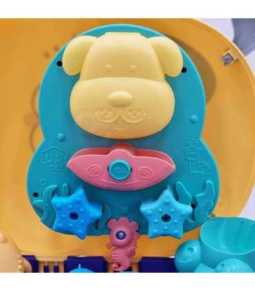 WOOPIE Набор для песка 3 в 1: чемодан, собачка + водная игрушка - 8 шт.