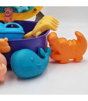 WOOPIE Набор для песка 3 в 1: чемодан, собачка + водная игрушка - 8 шт.