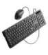 Vention KTCB0-EN Wired Keyboard + Mouse + Mouse Pad Set (Black)