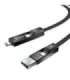 Blitzwolf BW-HDC7 4-in-1 USB+C+Lightning cable 240W 1.2m (black)