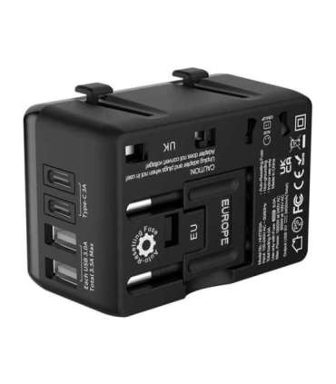 Blitzwolf BW-TA1 4-in-1 Travel Adapter 2xUSB + C + PD 20W