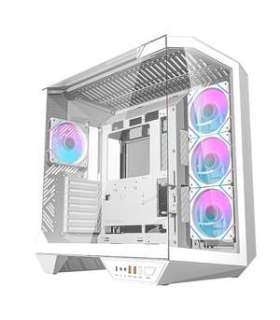 Darkflash DY470 computer case (white) + 4 fans + GPU bracket