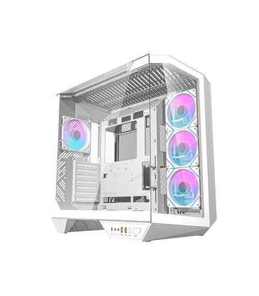 Darkflash DY470 computer case (white) + 4 fans + GPU bracket