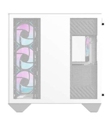 Darkflash DY470 computer case (white) + 4 fans + GPU bracket