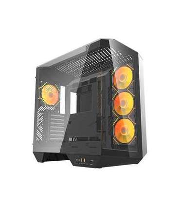 Darkflash DY470 computer case (black) + 4 fans + GPU bracket