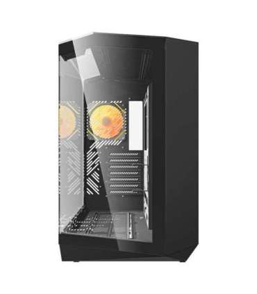 Darkflash DY470 computer case (black) + 4 fans + GPU bracket