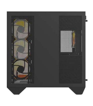 Darkflash DY470 computer case (black) + 4 fans + GPU bracket