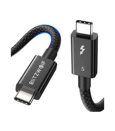 BlitzWolf BW-HDC8 240W USB-C to USB-C cable, 1.5m (black)