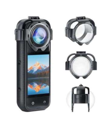 Puluz lens covers for Insta360 X5 camera (snap-on)