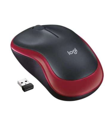 MOUSE USB OPTICAL CORDL. M185/RED 910-002240 LOGITECH