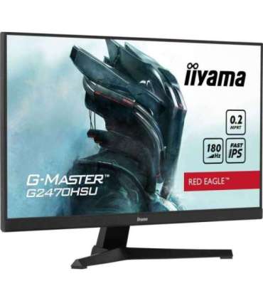 LCD Monitor|IIYAMA|G2470HSU-B6|24"|Panel IPS|1920x1080|16:9|180Hz|Matte|0.2 ms|Speakers|Colour Black|G2470HSU-B6