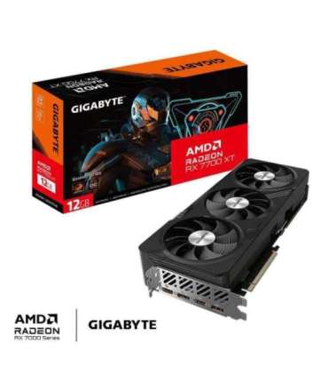 Graphics Card|GIGABYTE|AMD Radeon RX 7700 XT|12 GB|GDDR6|192 bit|PCIE 4.0 16x|2xHDMI|2xDisplayPort|GV-R77XTGAMINGOC-12GD