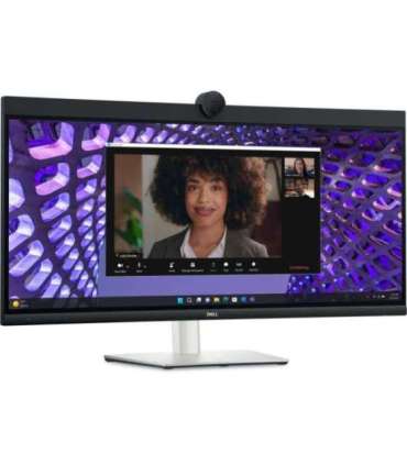 LCD Monitor|DELL|P3424WEB|34"|Curved/21 : 9|Panel IPS|3440x1440|21:9|60Hz|5 ms|Speakers|Camera 4MP|Swivel|Height adjustable|Tilt