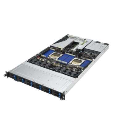 ASUS RS700A-E12-RS12U Socket SP5 Rack (1U) Black, Steel