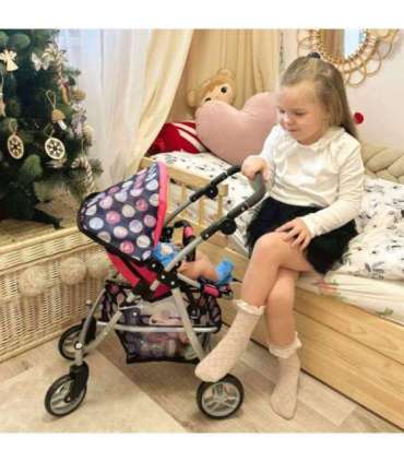 WOOPIE ROYAL Коляска для кукол Регулируемое сиденье 4 колеса