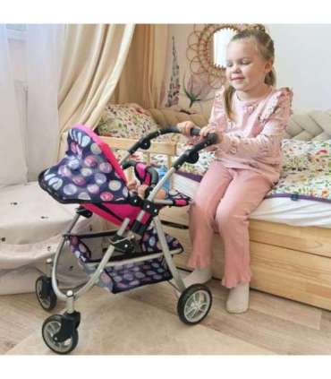 WOOPIE ROYAL Коляска для кукол Регулируемое сиденье 4 колеса