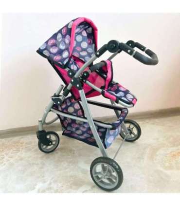 WOOPIE ROYAL Коляска для кукол Регулируемое сиденье 4 колеса