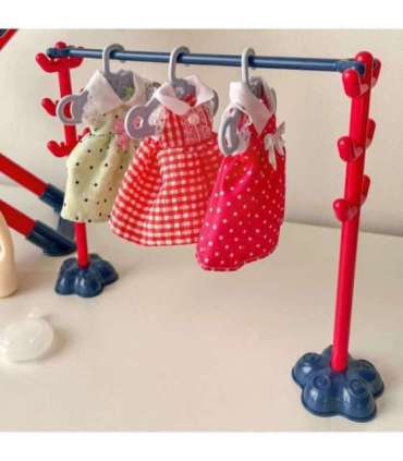 WOOPIE XXL 14-предметный набор: гладильная доска с утюгом, вешалка, корзина для белья и предметы одежды.