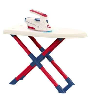 WOOPIE XXL 14-osaline komplekt: triikimislaud triikrauaga, riidepuu, pesukorv ja rõivad.