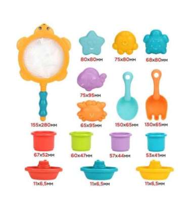 WOOPIE BABY Zestaw do Wody Kąpieli Piasku 15 el.