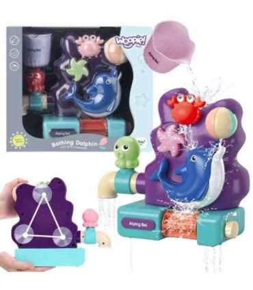 WOOPIE BABY игрушка для купания - кран-фонтан, переливной водопад, дельфин