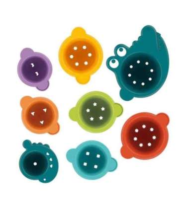 WOOPIE BABY vannimänguasi - valamiseks mõeldud topsid (krokodill)