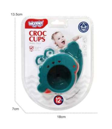 WOOPIE BABY игрушка для купания - наливные стаканчики, крокодильчик