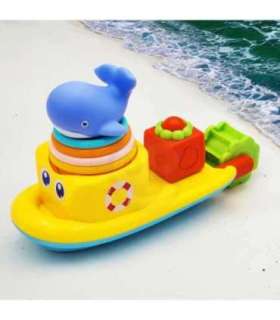 WOOPIE BABY водная игрушка: корабль, кит и переливные чашечки