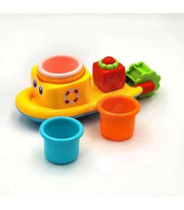 WOOPIE BABY водная игрушка: корабль, кит и переливные чашечки