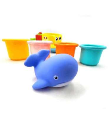 WOOPIE BABY водная игрушка: корабль, кит и переливные чашечки
